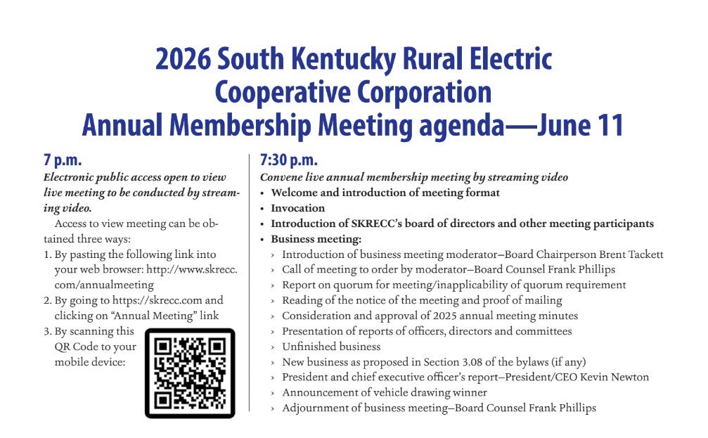 2026 Annual Membership Days Notice